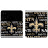 NFL New Orleans Saints Black Blast Galaxy Z Flip4 5G Skin